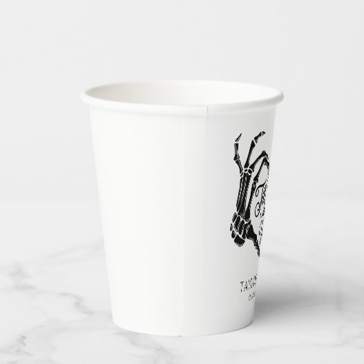 Grappig Tot De Dood Doen Ons Feest Bruiloftspapier Papieren Bekers (Rechts)