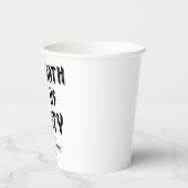 Grappig Tot De Dood Doen Ons Feest Bruiloftspapier Papieren Bekers (Links)