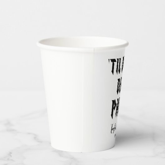 Grappig Tot De Dood Doen Ons Feest Bruiloftspapier Papieren Bekers (Rechts)