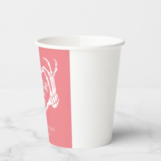 Grappig Tot De Dood Doen Ons Feest Bruiloftspapier Papieren Bekers (Links)