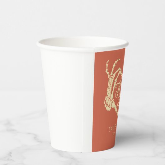 Grappig Tot De Dood Doen Ons Feest Bruiloftspapier Papieren Bekers (Rechts)