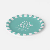 Grappig tot de dood ons huwelijk of Verloving doen Papieren Bordje (Gekanteld)