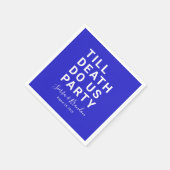 Grappig tot de dood ons huwelijk of Verloving doen Servet (Hoek)