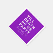 Grappig tot de dood ons huwelijk of Verloving doen Servet (Hoek)