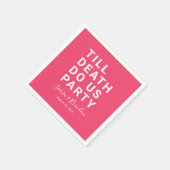 Grappig tot de dood ons huwelijk of Verloving doen Servet (Hoek)