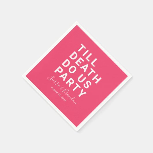 Grappig tot de dood ons huwelijk of Verloving doen Servet (Hoek)