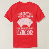 Grappig trading Kaart Game TCG I dacht aan M T-shirt (Design voorkant)