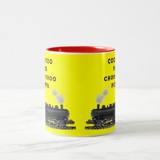 Grappig  Train Tweekleurige Koffiemok (Center)
