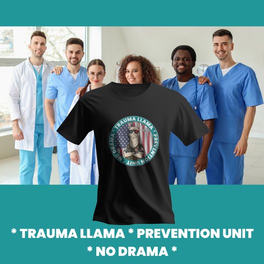Grappig Trauma Lama Preventie Unit Medisch T-shirt