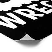 Grappig treinwrak. sarcastisch T-shirt Poster (Hoek)