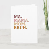 Grappig & Trendy Bruh Moederdag Kaart (Voorkant)