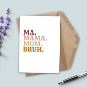 Grappig & Trendy Bruh Moederdag Kaart