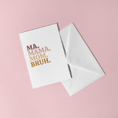 Grappig & Trendy Bruh Moederdag Kaart