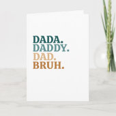 Grappig & Trendy Bruh Vaderdag Kaart (Voorkant)