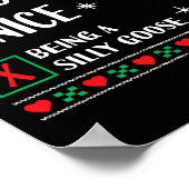 Grappig trendy kerst kerst kerst stout mooi als ee poster (Hoek)