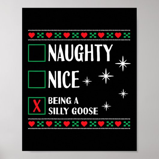 Grappig trendy kerst kerst kerst stout mooi als ee poster (Voorkant)