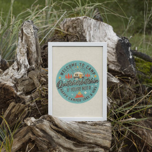 Grappig Trendy RV Camping Wall Art Poster