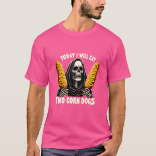 Grappig trendy skelet meme vandaag zal ik twee co  t-shirt