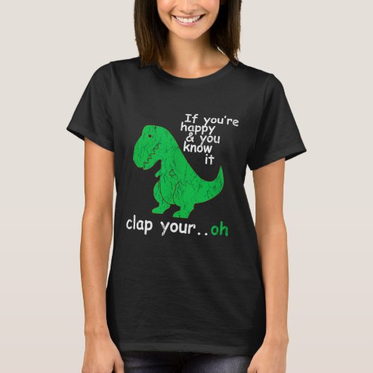 Grappig Trex T Rex Shirt Door Londonseite_ Als Je  (Voorkant)
