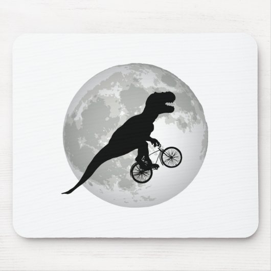 Grappig Trex Vliegende Maan Ontwerp Muismat (Voorkant)