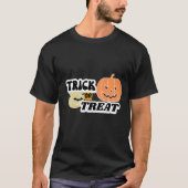 Grappig Trick or Treat Halloween T-shirt (Voorkant)