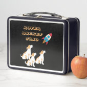 Grappig Trio Doggy Raket Space Mission (In situ)