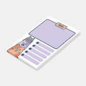 Grappig Trio van Tekenfilmkatten Post-it® Notes (Schuin)