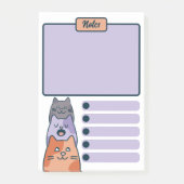 Grappig Trio van Tekenfilmkatten Post-it® Notes (Voorkant)