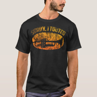 Grappig trompet ontwerp voor mannen vrouwen trompe t-shirt