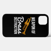 Grappig trompetspeler cadeau wapen van messing des Case-Mate iPhone case (Achterkant (horizontaal))