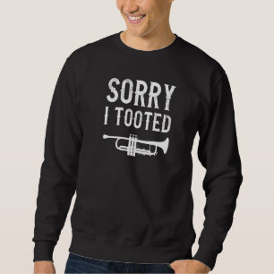 Grappig trompetspeler ontwerp voor mannen vrouwen trui
