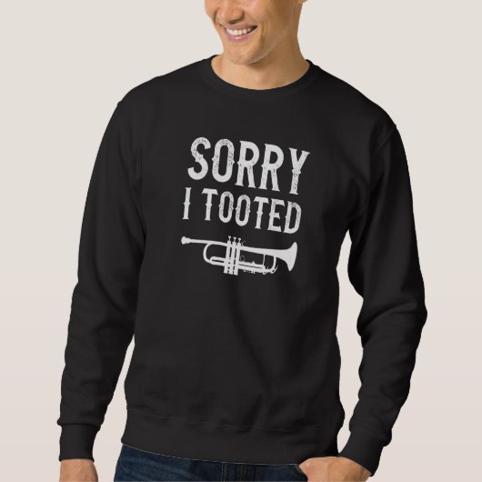 Grappig trompetspeler ontwerp voor mannen vrouwen trui (Voorkant)