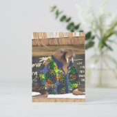 Grappig tropisch Hawaiiaans Walrus zeeleven Briefkaart (Staand voorkant)