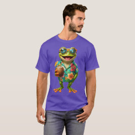 Grappig Tropische Kikker Hawaïaans Shirt Grafische