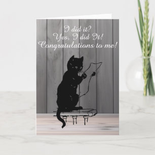 Grappig Trots Cat Graduating Kaart