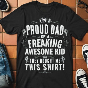 Grappig Trotse Vader Geweldige Kind  Style Gift T-shirt