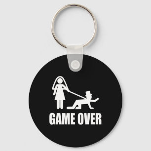 Grappig Trouwen Game Over Bruiloft Grap Team Bruid Sleutelhanger