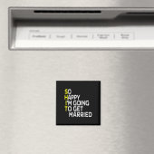 Grappig Trouwerij Verlovingsfeest Grap Geschenk Br Magneet (Insitu (Vaatwasser))