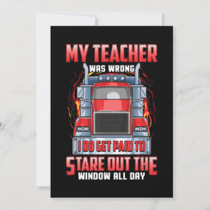 Grappig truckchauffeurs maken kunst voor truckers  feestdagenkaart