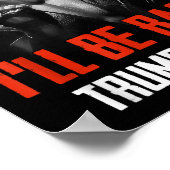 Grappig Trump 2024 45 47 Trumpinator komt terug Poster (Hoek)