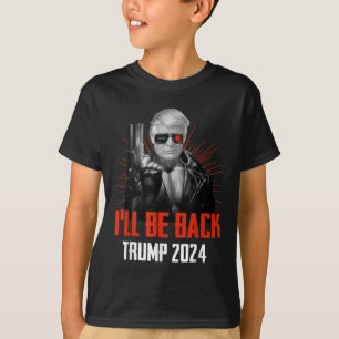 Grappig Trump 2024 45 47 Trumpinator komt terug T-shirt