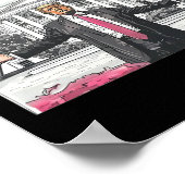 Grappig Trump 2024 Daddy's Home Witte Huis Roze Poster (Hoek)