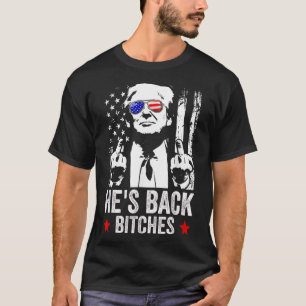Grappig Trump 2024 Hij is terug Es Trump 2025 T-shirt