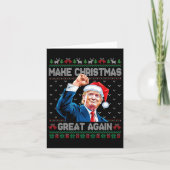 Grappig Trump 2024 Maak Kerstmis weer geweldig Lel Kaart (Voorkant)