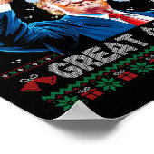 Grappig Trump 2024 Maak Kerstmis weer geweldig Lel Poster (Hoek)