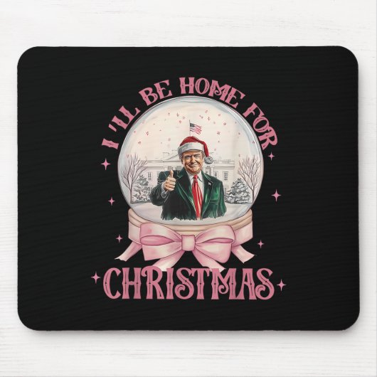 Grappig Trump 2024 wordt kerstmis thuis Muismat (Voorkant)