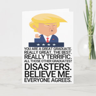 Grappig Trump Afstuderen Kaart
