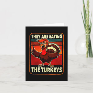 Grappig Trump Amerikaans Shirt dat ze Turkije eten Kaart