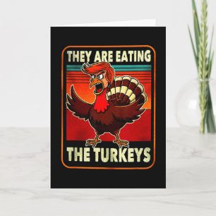 Grappig Trump Amerikaanse Shirt Ze Eten Turkije Kaart