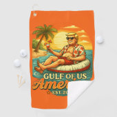  Grappig Trump Amerika's Golf 2025 Golfhanddoek (Insitu)
